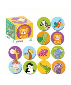 MINI MEMO GAME ANIMALES SALVAJES - JUEGO DE MEMORIA ANIMALES SALVAJES DO300157