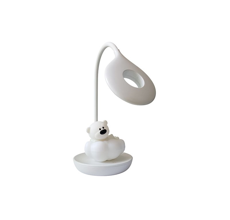 BEBÉ OSO BLANCO - LUZ DE NOCHE LED & LECTURA BS25941