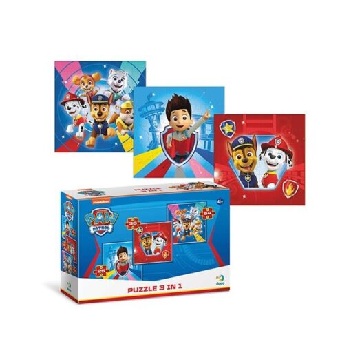 PUZZLE 3 IN 1 PAW PATROL - ΕΤΟΙΜΟΙ ΓΙΑ ΠΕΡΙΠΕΤΕΙΑ DO200153 - Oikopen