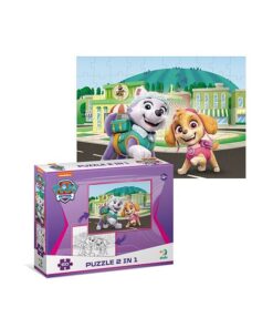 ROMPECABEZAS PARA COLOREAR PATRULLA CANINA 60 TMX - 2 EN 1 Rompecabezas dos amigos do200161