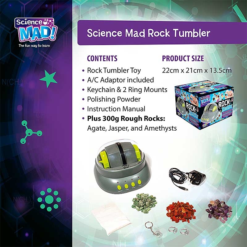 ROCK TUMBLER, SCIENCE MAD (STEM) - ΕΠΕΞΕΡΓΑΣΤΗΣ ΠΕΤΡΑΣ TRSM42 - Image 3