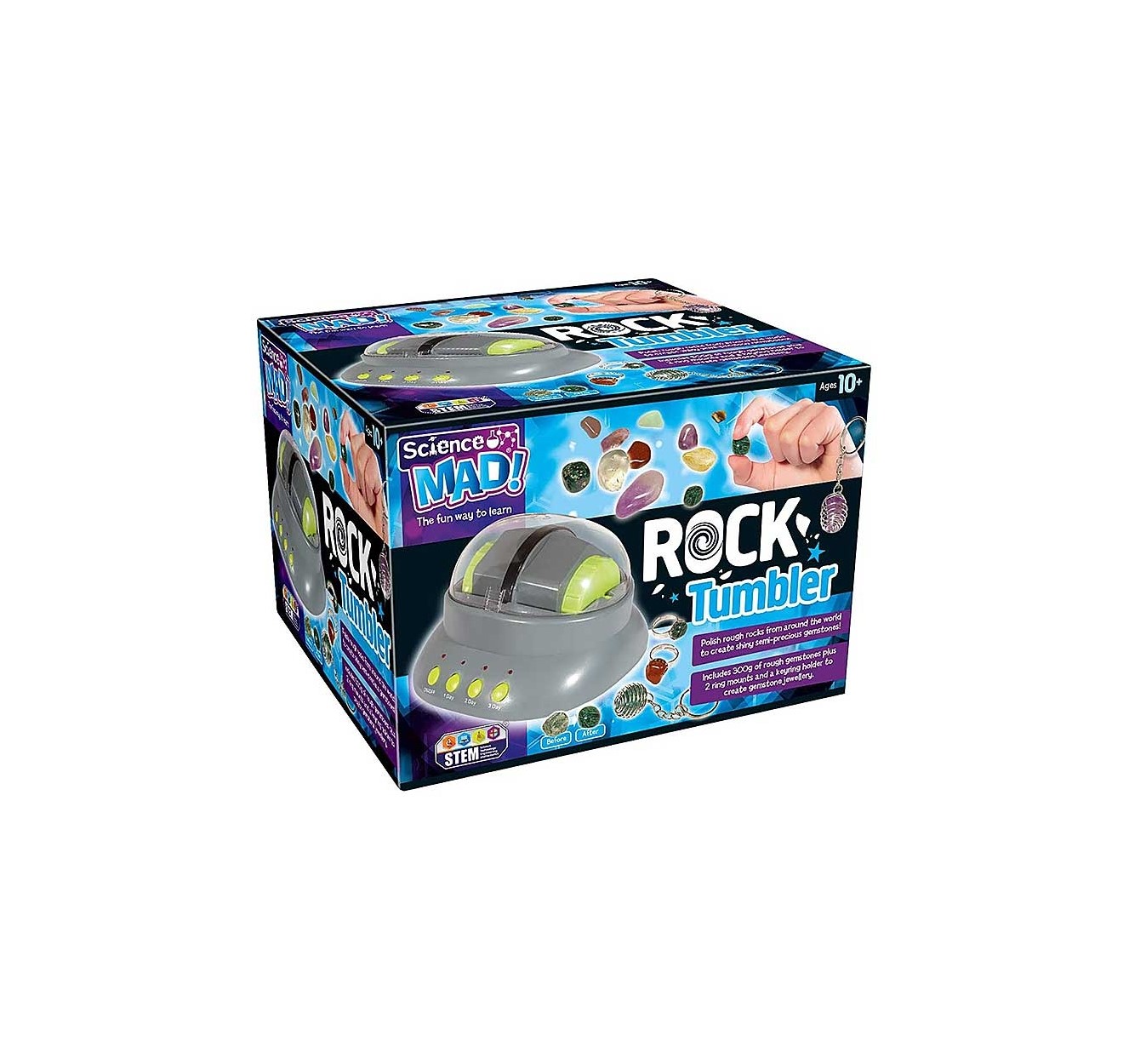 ROCK TUMBLER, SCIENCE MAD (STEM) - ΕΠΕΞΕΡΓΑΣΤΗΣ ΠΕΤΡΑΣ TRSM42