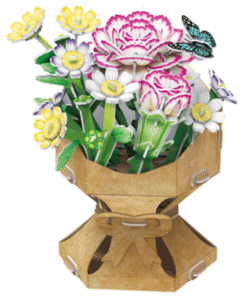 FLOWER BOUQUET CARNATION - ΜΠΟΥΚΕΤΟ ΜΕ ΛΟΥΛΟΥΔΙΑ ΓΑΡΥΦΑΛΛΟ CF3300 - Image 2