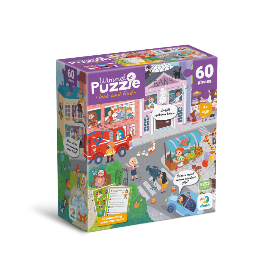 WIMMEL PUZZLE THE TOWN OF PROFESSIONS 60 TMX - Η ΠΟΛΗ ΜΕ ΤΑ ΕΠΑΓΓΕΛΜΑΤΑ DO300662 - Изображение 2