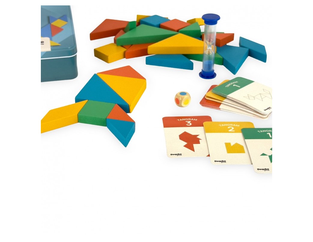 4 ΞΥΛΙΝΑ TANGRAM ΣΕ ΜΕΤΑΛΛΙΚΟ ΚΟΥΤΙ DQ00324 - Image 3