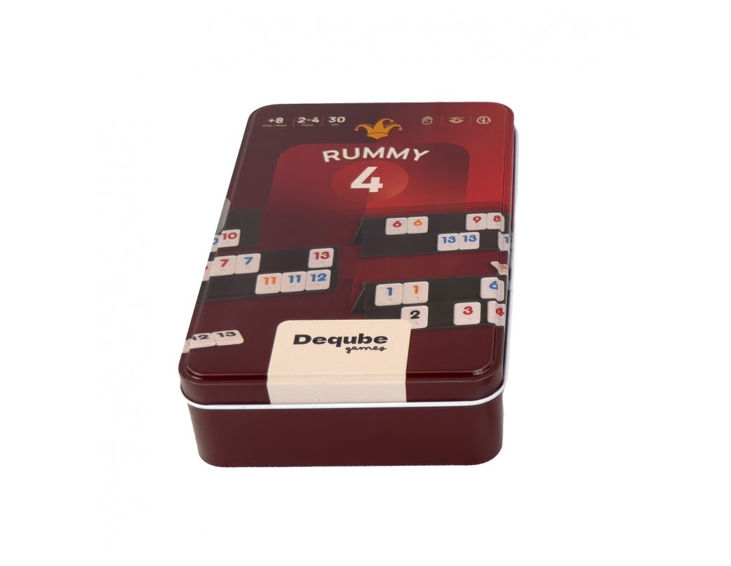 RUMMI DE VIAJE PARA 4 JUGADORES EN CAJA DE METAL DQ00344 - Imagen 2