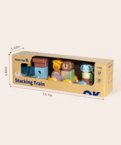 STACKING TRAIN ANIMALS - ΤΡΕΝΑΚΙ ΣΤΟΙΒΑΞΗΣ ΜΕ ΖΩΑ TTJ002 - Immagine 2