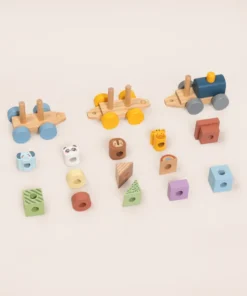 STACKING TRAIN ANIMALS - ΤΡΕΝΑΚΙ ΣΤΟΙΒΑΞΗΣ ΜΕ ΖΩΑ TTJ002 - Immagine 3
