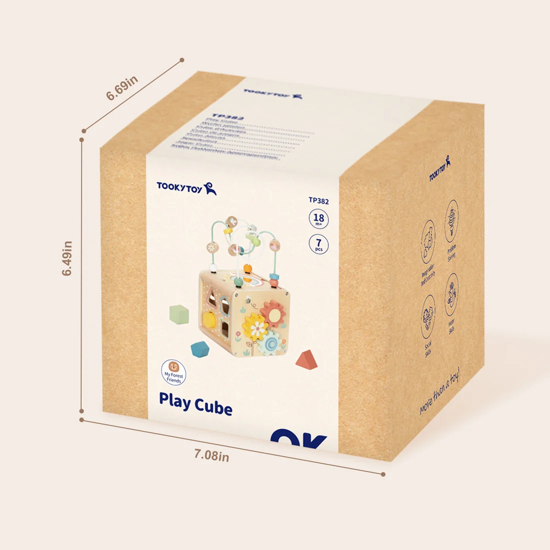 PLAY CUBE - ΕΚΠΑΙΔΕΥΤΙΚΟΣ ΚΥΒΟΣ ΛΕΠΤΗΣ ΚΙΝΗΤΙΚΟΤΗΤΑΣ TTP382 - Изображение 2