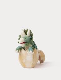 TRICERATOPS HANDPUPPET IN EGG (ΤΡΙΚΕΡΑΤΟΠΑΣ ΓΑΝΤΟΚΟΥΚΛΑ ΣΕ ΑΥΓΟ) 20cm TK4430 - Image 5
